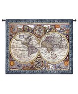 53x67 NEW MAP OF THE WORLD Globe Tapestry Wall Hanging  - £201.57 GBP