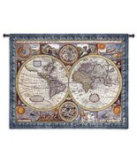 53x67 NEW MAP OF THE WORLD Globe Tapestry Wall Hanging  - $257.40