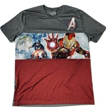 Marvel Avengers Age of Ultron Mens Sz L Ironman Captain America Hulk Gra... - £14.83 GBP