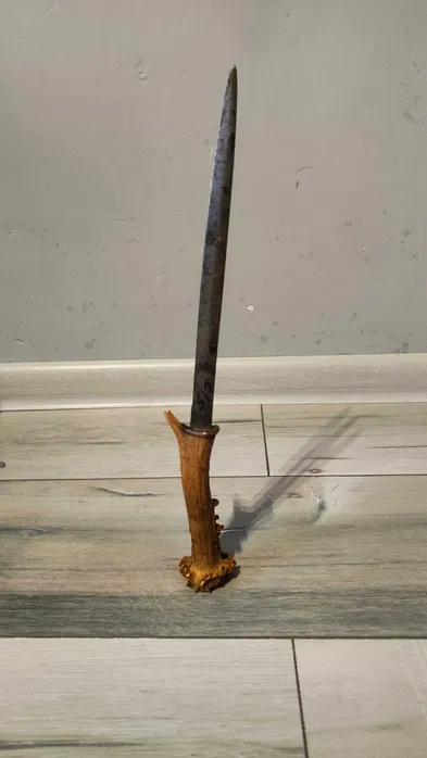 Vintage Bayonet World War I-II handle made out of deer&#39;s horn - £75.93 GBP