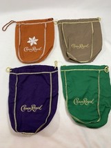 4 Crown Royal Salted Caramel Snowflake Green Purple Beige Bags - $9.90