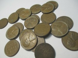 1945 LINCOLN WW II WHEAT PENNIES WORLD WAR II COMBO SET OF 22 COINS #11A... - $65.18