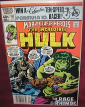 MARVEL SUPER HEROES #105 INCREDIBLE HULK MARVEL COMIC 1982 VG - £4.70 GBP