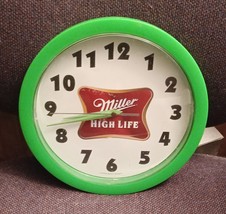 Miller High Life Plastic Clock  9.75&quot; - $19.80