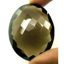 CLASSIC LARGE Fine 164Ct Oval Cut Smoky Quartz Crystal Gemstone - £60.61 GBP