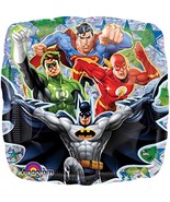 Justice League Superman Batman Green Lantern Flash Foil Balloon Birthday... - $78.38 MXN