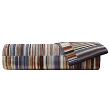 Missoni Home Jazz Color 165 Towels - Striped Terry Browns &amp; Blues - £23.97 GBP+
