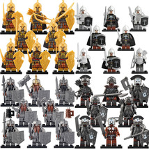 32Pcs/set Uruk-hai Dwarves Noldor Elf The Hobbit Lord of the Rings Minifigures - £41.55 GBP