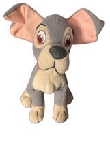 Walt Disney World Lady And The TRAMP 7”  Gray Dog Plush Beanie Toy - $15.79