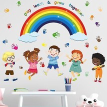 Amimagen Play Learn &amp; Grow Together Wall Stickers - Inspirational Quotes Rainbow - $29.66