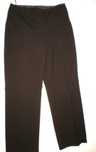Womens Valerie Stevens Woold Blend Pants Dark Brown Lined Work Play Casu... - $44.55