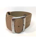 Billabong Beige Tan Genuine Leather Belt Buckle Cuff Bracelet  - $16.50