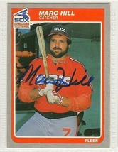 marc hill signed autographed card 1985 fleer - £7.72 GBP
