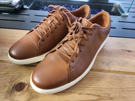 Cole Haan Men&#39;s Grand Crosscourt II Tan Leather Sneakers C26521 - $98.01