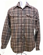 Wrangler Western Shirt Mens Sz M Med Plaid Premium Quality Long Sleeve - £28.70 GBP