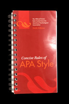 Concise Rules of APA Style - Spiral-bound - GOOD - $15.00