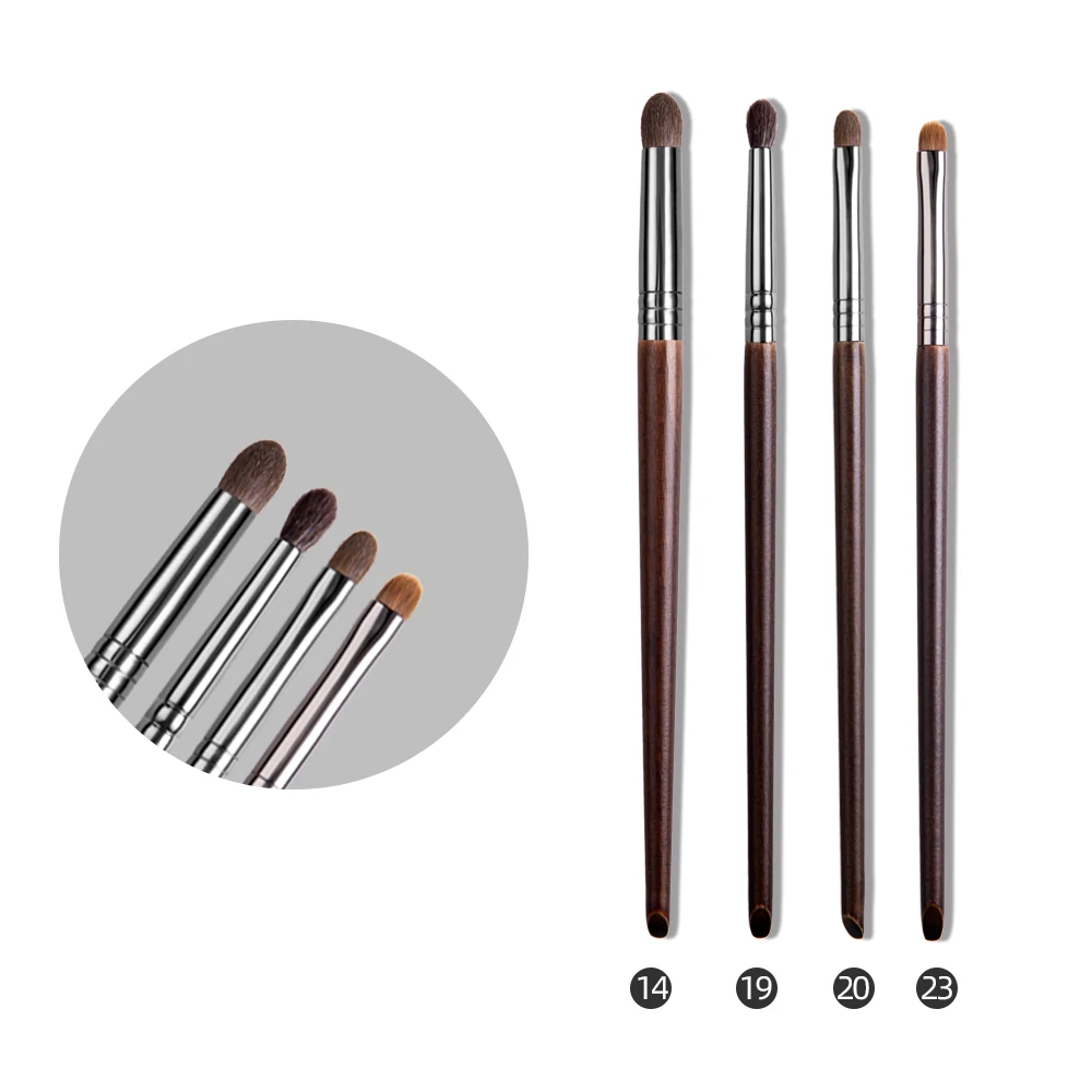 Er eye brush set horse hair tapered smudge crease blending eyeshadow brushes makeup set thumb200