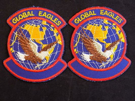 Vietnam Era Usaf Military Patch Global Eagles Set Of 2 Nos - £5.17 GBP