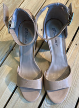 Breckelle’s Women’s Wedge heel Sling back Open toed shoes Size 10 In tan F7 - £14.17 GBP