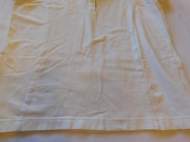 Izod Stretch Size M medium ladies women&#39;s White Short Sleeve polo shirt GUC - £12.05 GBP
