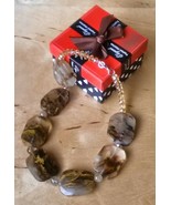 HUGE Tiger Skin Crystal Necklace - New - $22.00