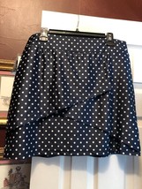 NWT Ladies TZU TZU SPORT INDIGO DOTTY CHARLOTTE Golf Tennis Knit Skort - XL image 2