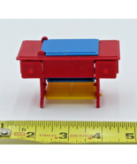 Vintage Renwal Sewing Machine miniature NO.89 Red, Blue &amp; Yellow for dol... - $18.91 CAD