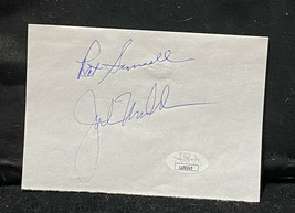 John Madden &amp; Pat Summerall Autographed Cut Monday Night Football Rare Jsa Coa - £749.53 GBP