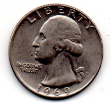 Estate Find - 1969 D Washington Clad-Quarter - $4.99