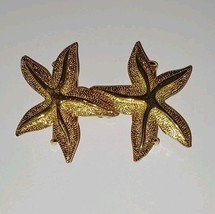 Vintage Mimi Di N Gold-Tone Starfish Belt Buckle 3&quot; Wide 1981 - $30.00