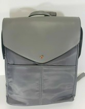 Backpack  A New Day Light Gray Zip Top Faux Leather Commuter  Adjustable... - £18.87 GBP