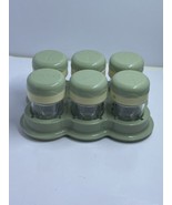 6 Replacement Magic Baby Bullet Food Processor Date Dial Storage Cups Co... - £8.47 GBP