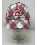 Arizona Diamondbacks Pink Argyle MLB Baseball Cap AZ DBacks Hat StrapBack - $27.67