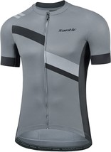 Santic Men&#39;S Cycling Jersey Shorts Sleeve Tops Pro Road Bike Bicycle Shirt Full - £36.95 GBP