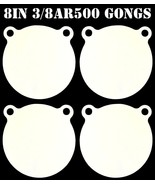 8 Inch AR500 Steel Gongs - 3/8in. Rifle / Pistol Targets - 4pc. Metal Ta... - $2,003.16 MXN