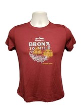 NYRR Run for Life Bronx 10 Mile Run Womens Medium Burgundy Jersey - $333.61 MXN