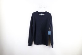 NOS Vintage Streetwear Mens Small Wool Blend Thermal Knit Crewneck Sweat... - £37.12 GBP