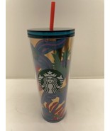 Starbucks Summer 2022 Forest Dream Aqua Terra Floral 24oz Tumbler Cold C... - €14,58 EUR