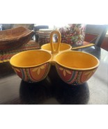 Pier One MEXICALI 3 Part Divided Server with Handle-RARE- Pre Owned - $38.11 CAD