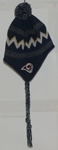 NFL Team Apparel Licensed Los Angeles Rams Dark Blue Youth Knit Cap - £14.21 GBP