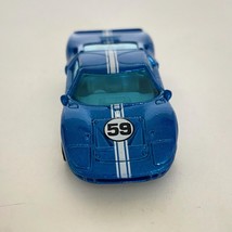 FORD GT-40 Hot Wheels Car 1:64 Mattel Blue #59 Vintage 1999 First Editions - $8.73