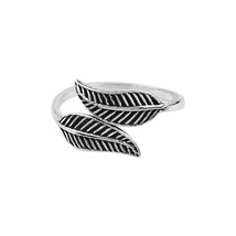 Leaf Wrap Around 925 Sterling Silver Toe Ring - £11.75 GBP