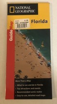 Florida Travel Map Fold Out Brochure Booklet Ephemera M4 - £6.29 GBP