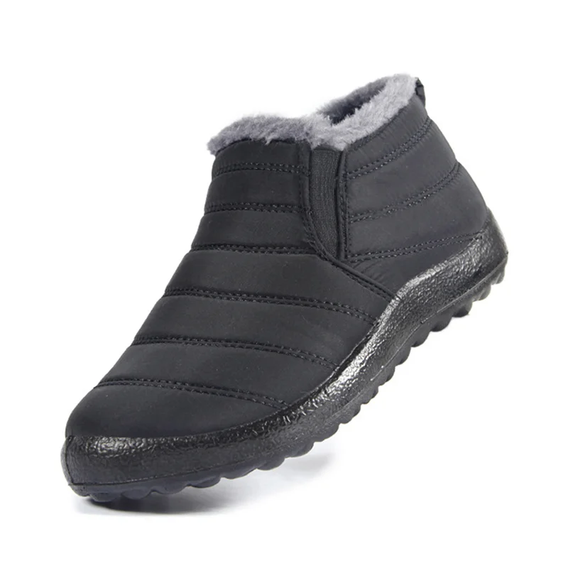 Men Boots Snow Plush Shoes Man Male Winter Boots For Men Fashion Men Sho... - £150.62 GBP