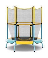 48 Inch Toddler Trampoline with Safety Enclosure Net-Yellow - Color: Yellow - €127,41 EUR