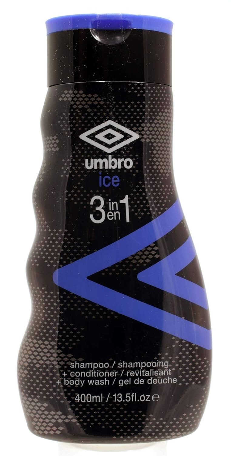 Umbro ICE 3 in 1 Shampoo + Conditioner + Body wash 13.5 fl oz, - $24.33