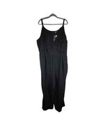 Bloomchic Women's Black Jumpsuit Pantsuit Adjustable Straps Lace Top Sz ... - $20.80