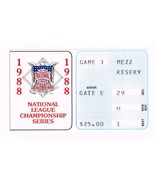 1988 NLCS ticket stub Game 3 Dodgers Mets Championship NL MLB Playoffs - $61.45 CAD