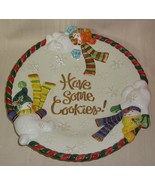Fitz &amp; Floyd Classics Snowman &quot;Have some cookies&quot; Approx 9.5&quot; Plate Hand... - €20,63 EUR