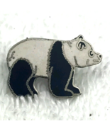 Panda Bear Pin Vintage Metal Enamel By Mafco - $9.95